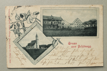 AK Gruss aus Schönegg / 1901 / Mehrbildkarte / Kirche